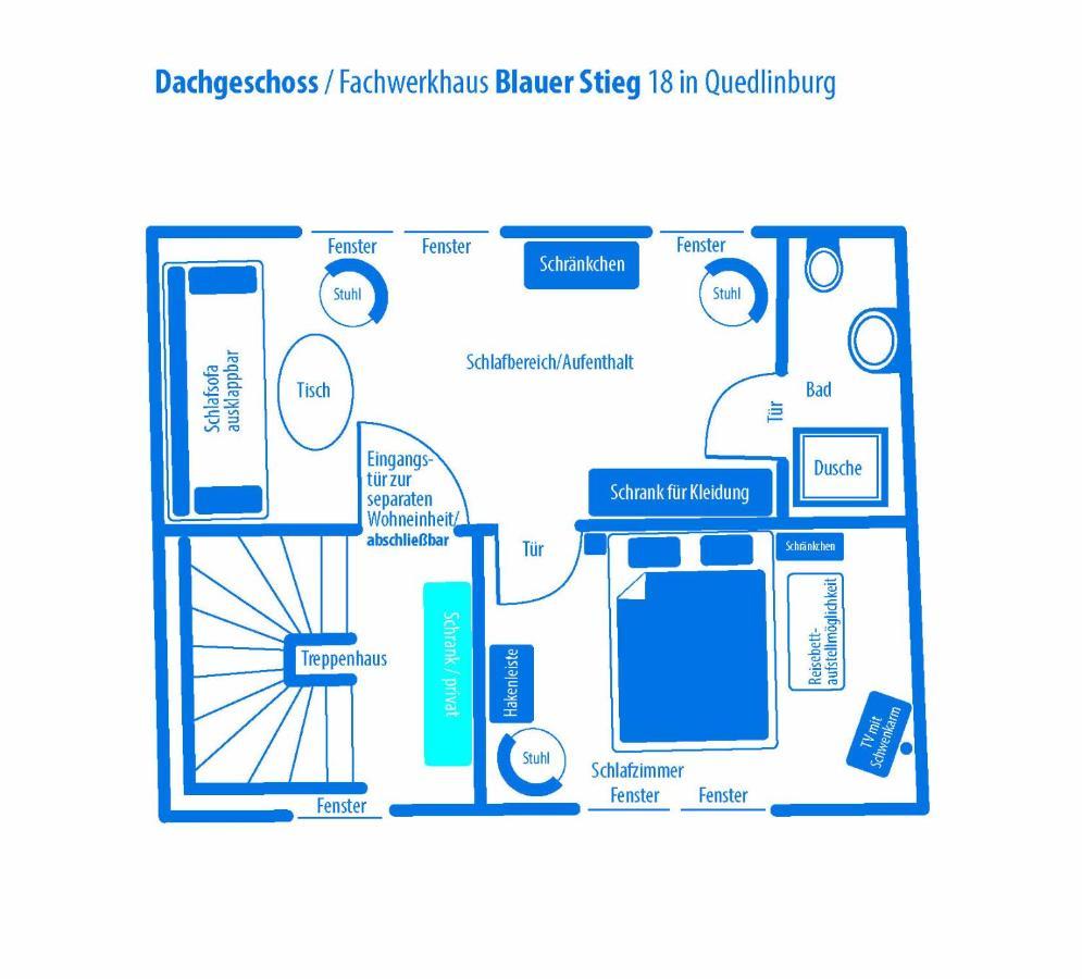 Blauer Stieg Villa Quedlinburg Ngoại thất bức ảnh