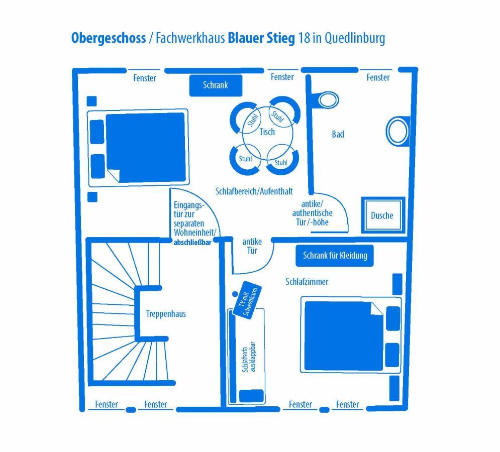 Blauer Stieg Villa Quedlinburg Ngoại thất bức ảnh